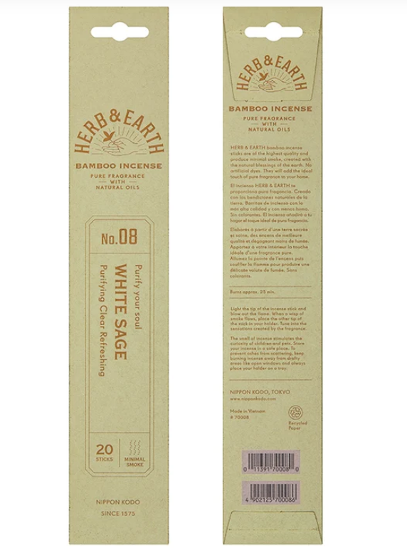 Vonné tyčinky Japonsko Herbs and Earth Šalvia