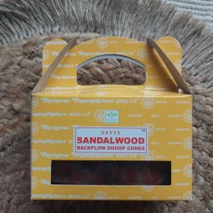 Vonné kužele Satya Santalové drevo Backflow