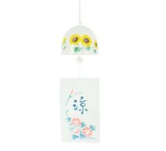 Zvonkohra Ceramic Furin Bell Feng Shui Slunečnice