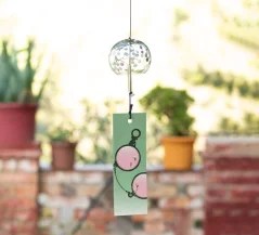 Zvonkohra Skleněný Furin Bell Feng Shui Kasumi Mlha