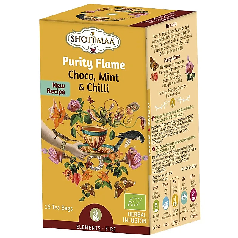 Harmonizující čaj Plamen čistoty Element Oheň  Shoti maa