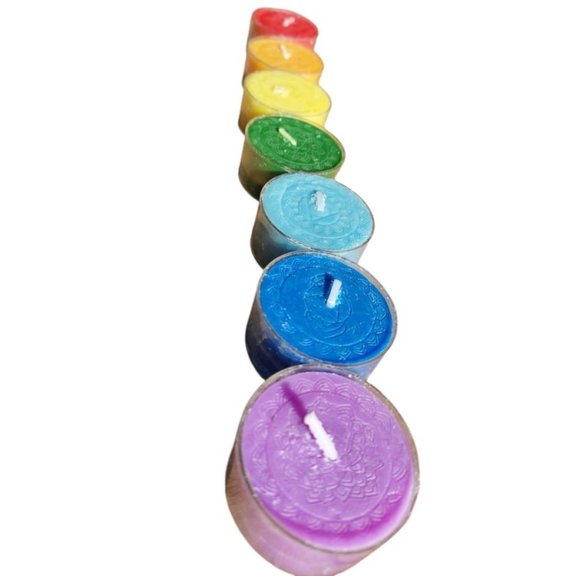 Čakrové čajové svíčky sada ARÔME