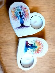 Svícen na čajovou svíčku Meditace