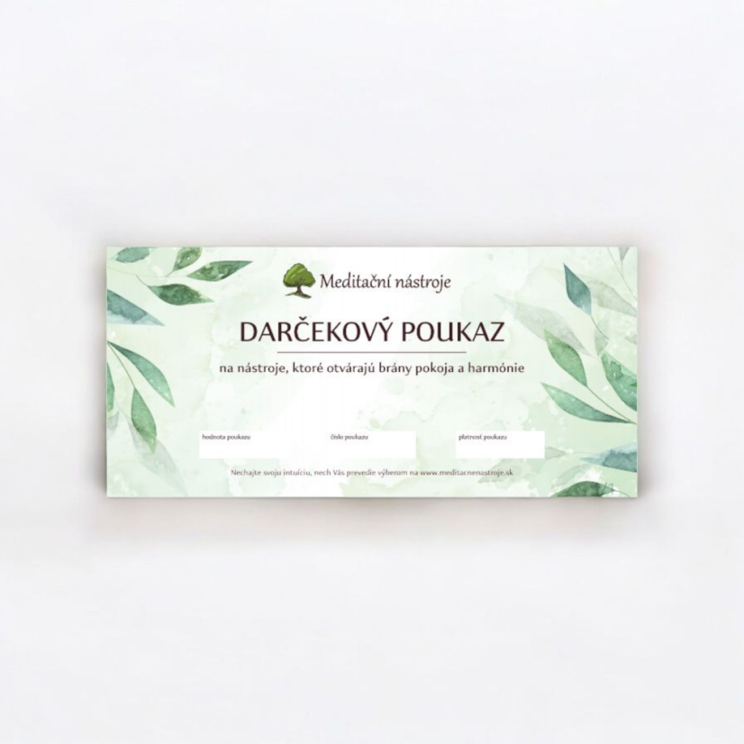 Darčekový poukaz na nákup v hodnote 50 EUR