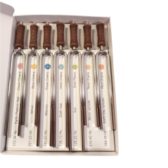 Terapeutické ladičky Čakrový set 7 čaker ocel s rukojetí