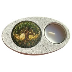 Svícen na čajovou svíčku Strom života