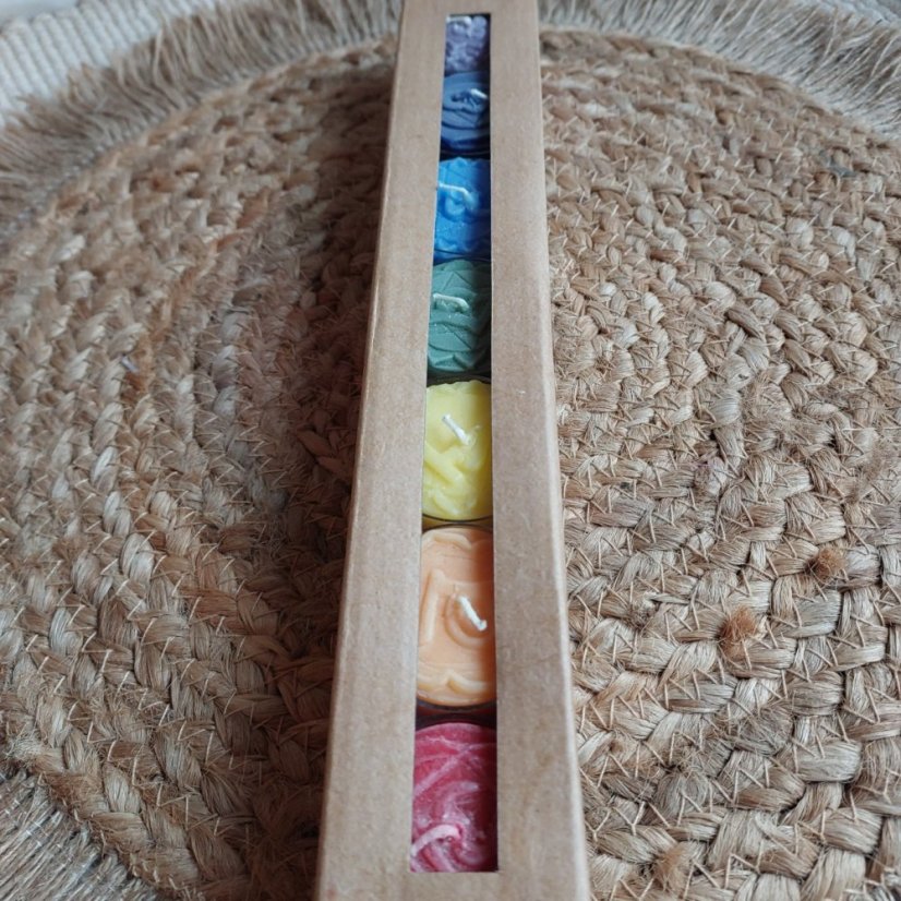 Čakrové čajové svíčky 7 čaker