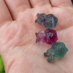 Soška Sova mini Fluorit