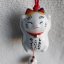 Zvonkohra Ceramic Furin Bell Maneki Neko Calico