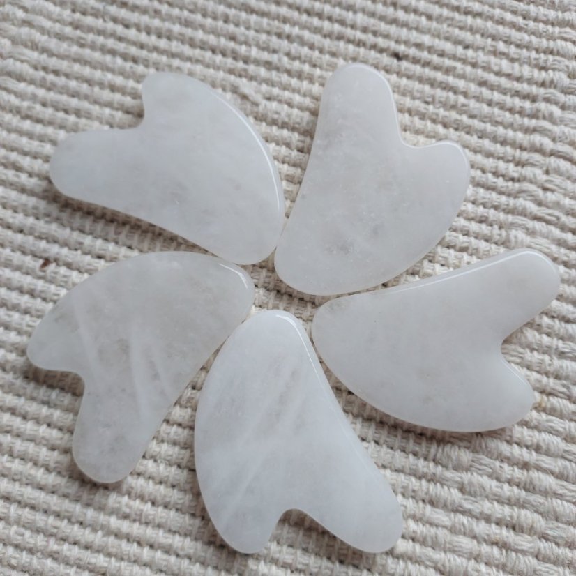Masážní kámen Gua sha křišťál malá
