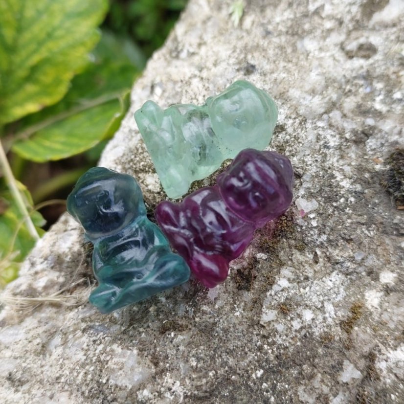 Soška Buddha mini Fluorit