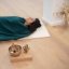 Jógová deka Asana Blanket s výšivkou LOTOS Tyrkysová