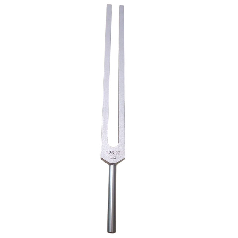 Terapeutická ladička 126,22 Hz Slunce 3. čakra hliník CZ
