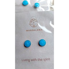 Náušnice pecky Krční 5. čakra