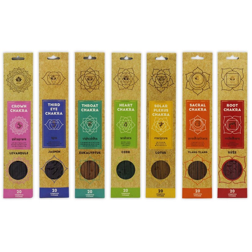 Vonné tyčinky 7 čaker ARÔME Balanced Chakra