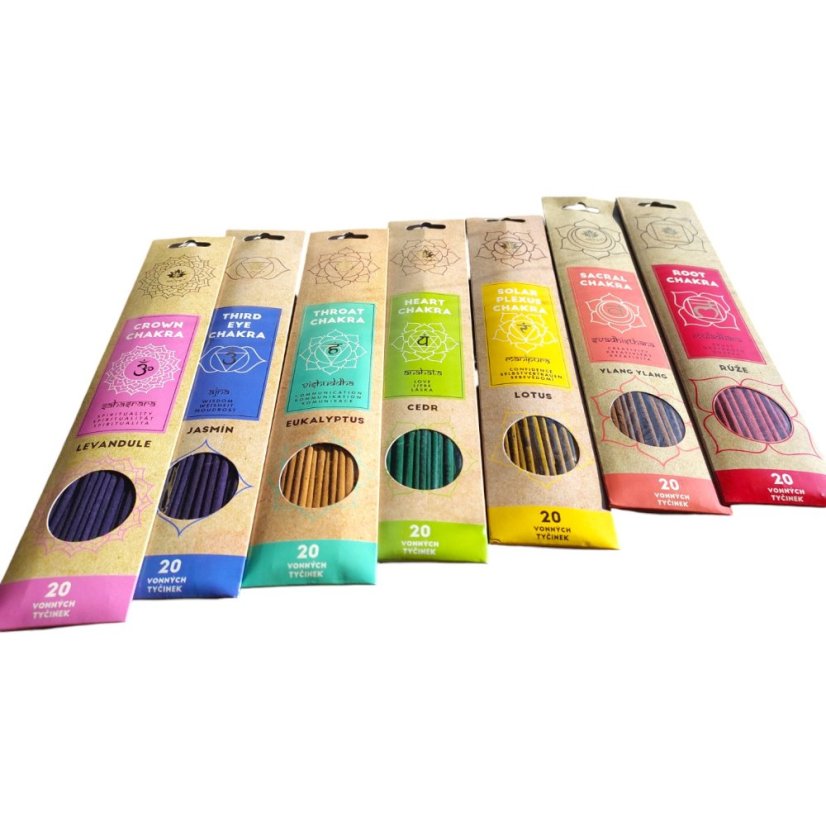 Vonné tyčinky 7 čaker ARÔME Balanced Chakra