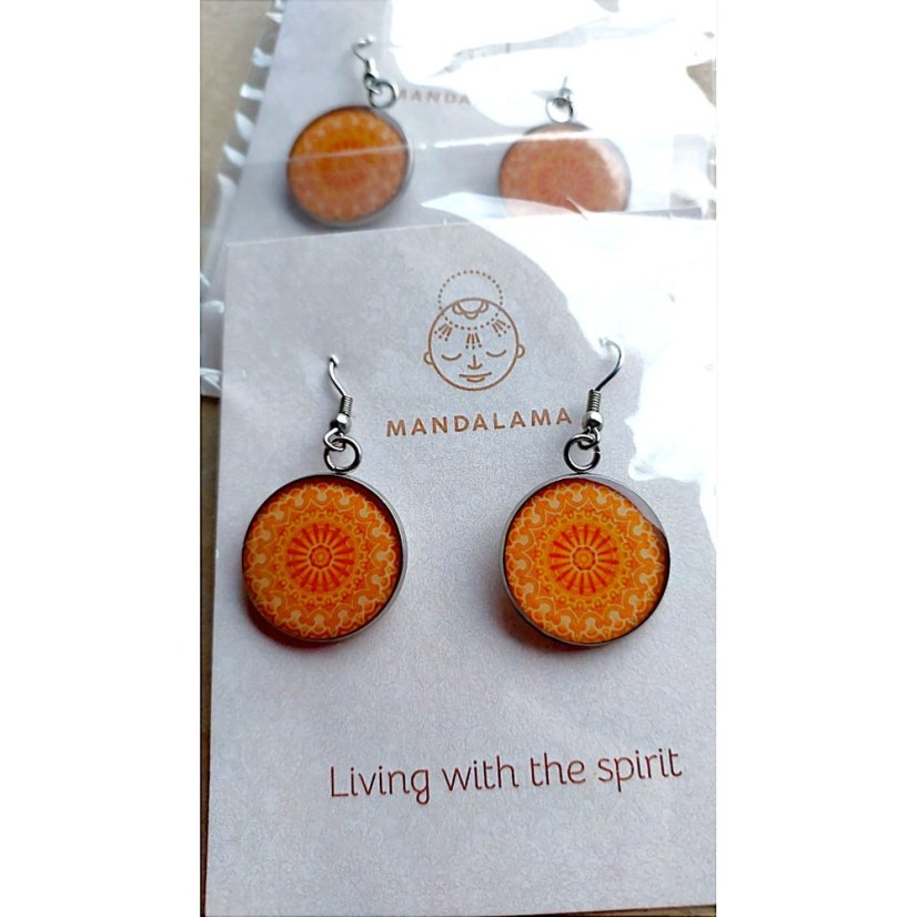 Náušnice visací Sakrální 2. čakra