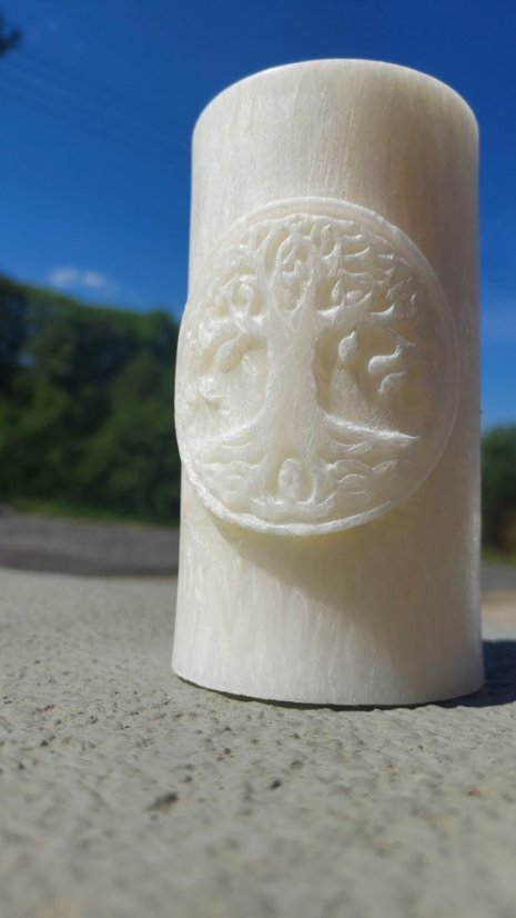 Sviečka Strom života - Barva: Ružová