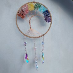 Lapač slnka Suncatcher Čakrový strom