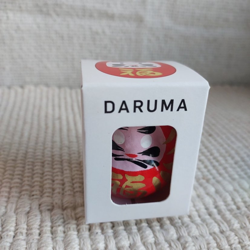 Rituální figurka Daruma Hodně štěstí 4,8 cm