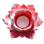 Sviečka na čajovú sviečku Lotus 1. čakra červená