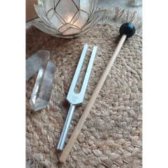 thumbnail interactive-video image 1 of Tuning Fork Feet Accessory, Aluminium Alloy Tuning Fork Feet With Crystals Base For Meditation, Stress Relief, Energy Channeling 1 of 7