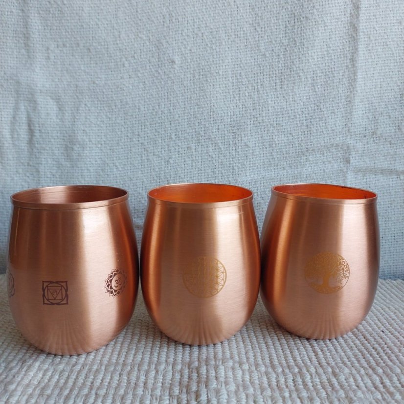 Měděný hrnek 7 čaker 350 ml