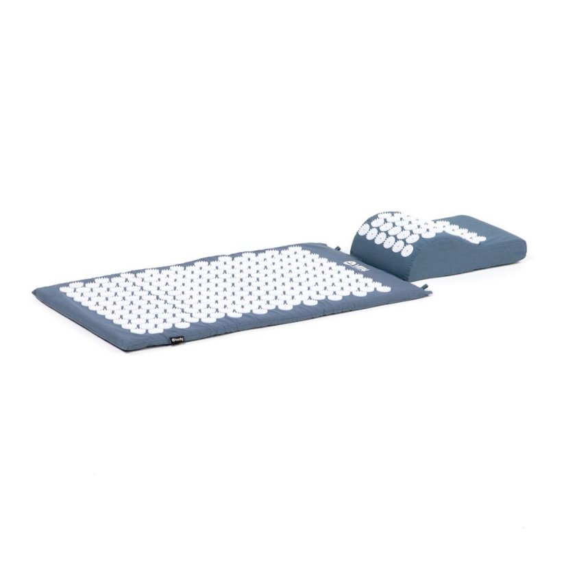 Akupresurní podložka, polštář a rohožka set Standard Deluxe Set Soft Vital modrá