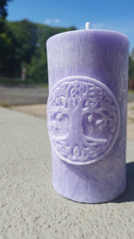 Sviečka Strom života - Barva: Ružová