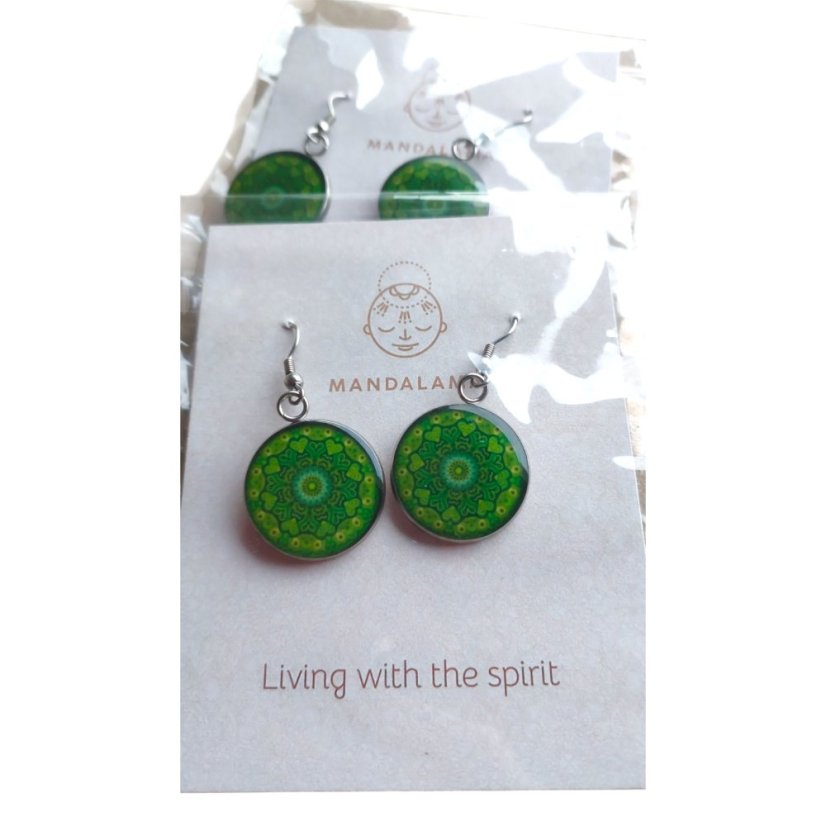 Náušnice visací Srdeční 4. čakra