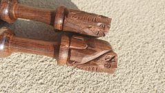 Malá palička na tibetskou mísu vyřezávaná Slon