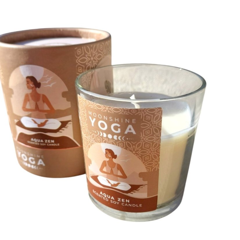 Sójová svíčka Moonshine Yoga – Aqua Zen
