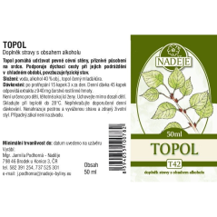 Tinktúra z bylín Topoľ - zdravé telo