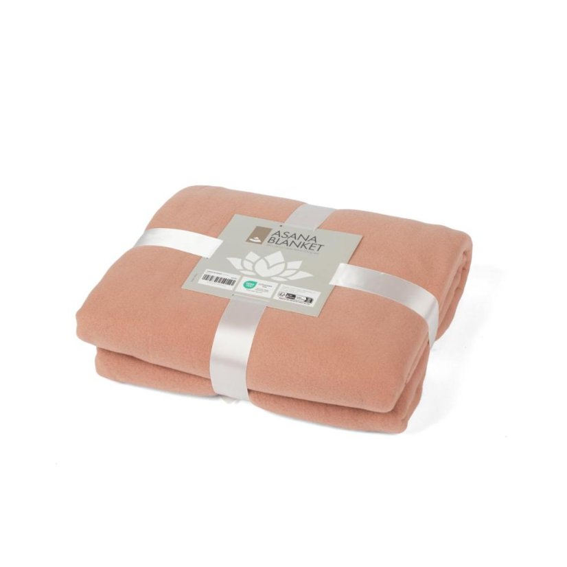 Jógová deka Asana Blanket s výšivkou LOTOS Růžová