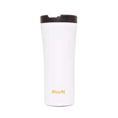 Hrnček z nerezovej ocele Flower of life biely 480 ml