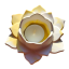 Sviečka na čajovú sviečku Lotus 3. čakra Žltá
