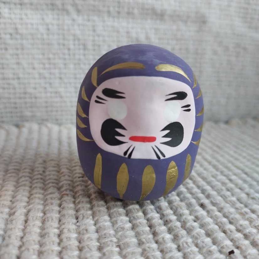 Rituální figurka Daruma Dlouhověkost 4,8 cm
