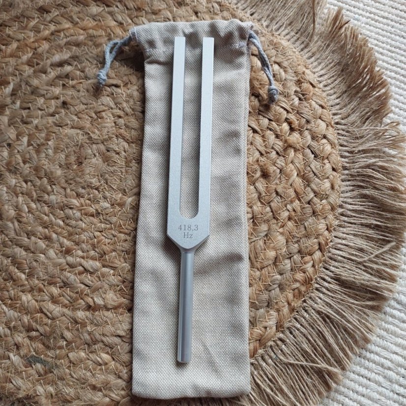 Therapeutic Tuning Fork 418,3 Hz Bones Aluminum CZ