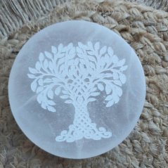 Tácek Selenit 10 cm Strom života