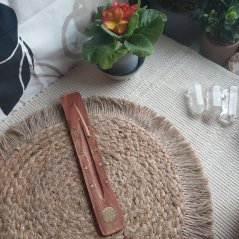 Stojan na vonné tyčinky Květ života mosaz