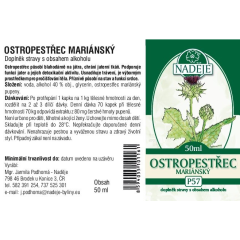 Tinktura z pupenů Ostropestřec - detoxikace