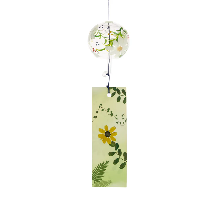 Zvonkohra Skleněný Furin Bell Feng Shui Hinagiku