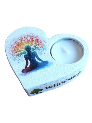 Svícen na čajovou svíčku Meditace