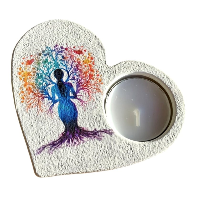 Svietnik na čajovú sviečku Matka Zem