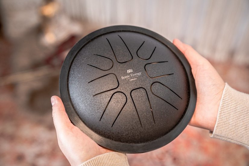 Kovový buben Small Steel drum černý F moll Sonic Energy