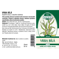 Tinktúra z púčikov Vrba bílá - hormonálna rovnováha