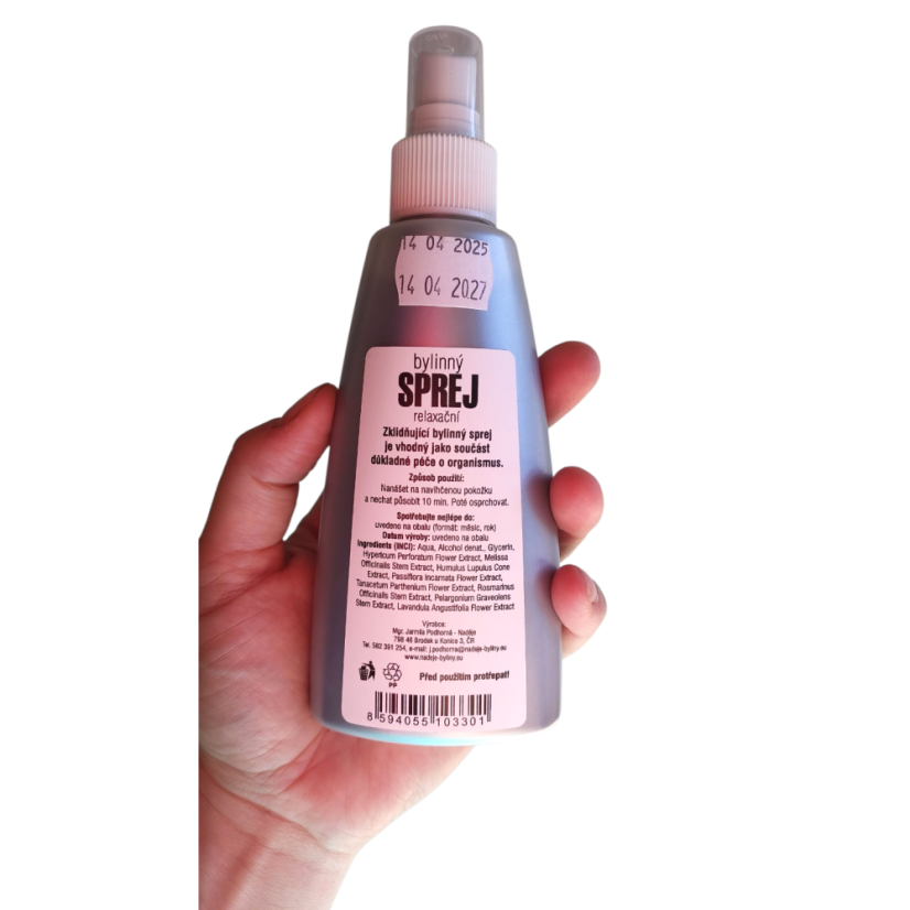 Bylinný sprej Nervy a zklidnění
