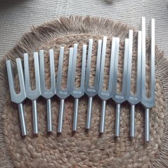 Terapeutické ladičky Solfeggio set hliník 10 ladiček