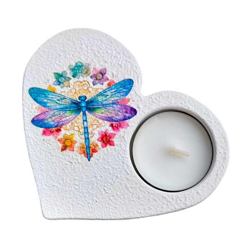 Svícen na čajovou svíčku Vážka