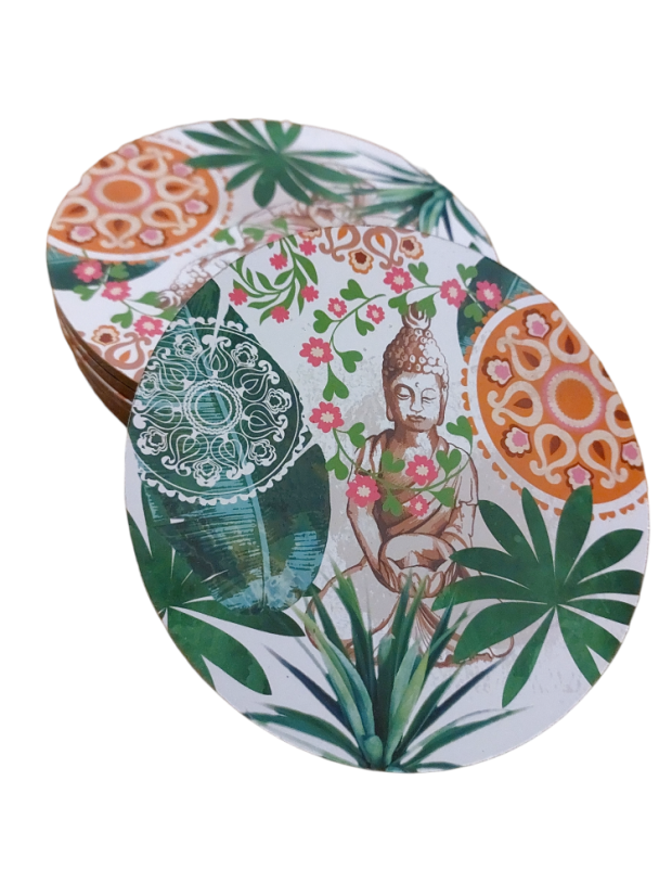 Sada podtácků Buddha